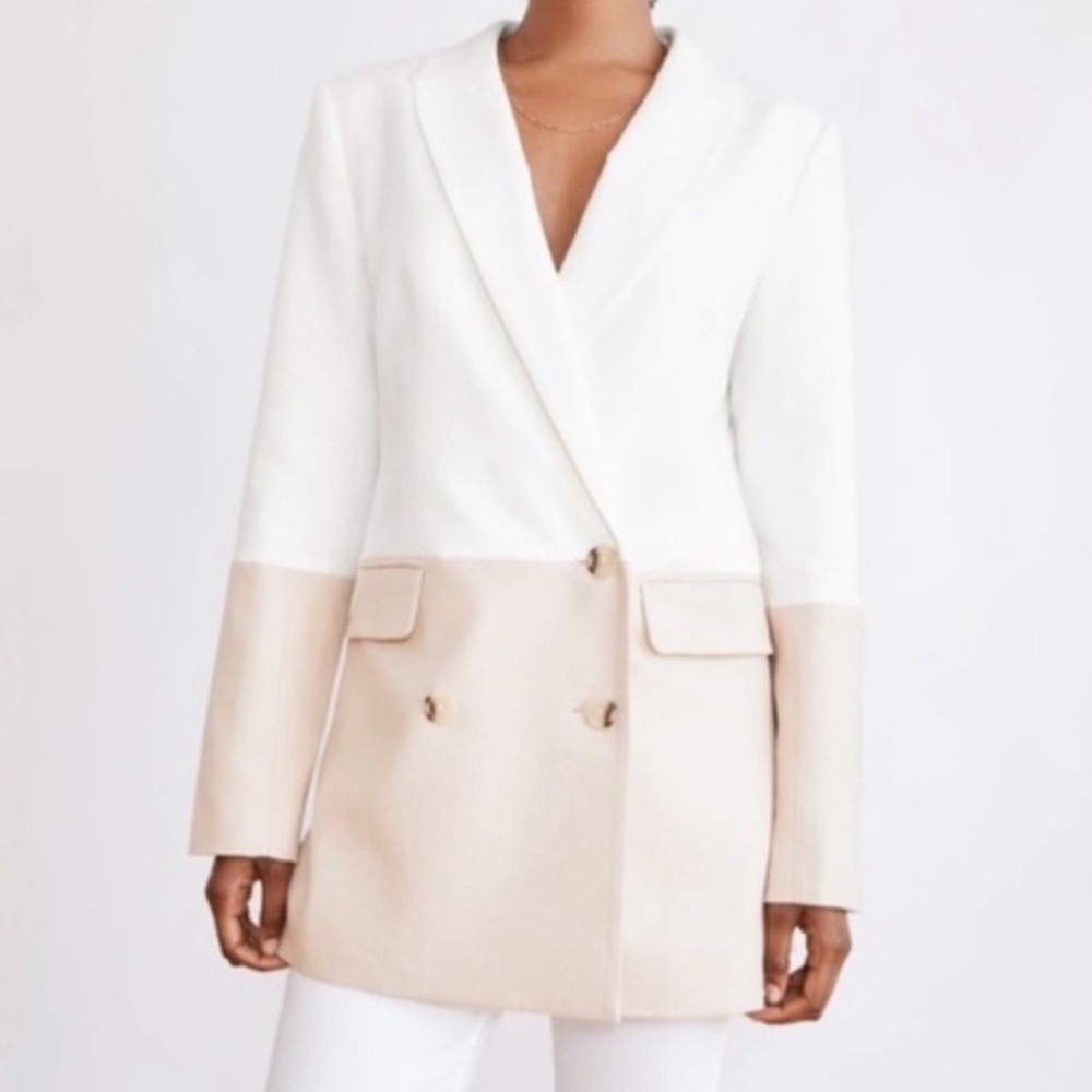Something Navy Danielle Color Block Blazer